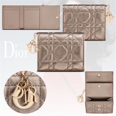 lady dior medium wallet|christian dior card wallet.